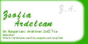 zsofia ardelean business card